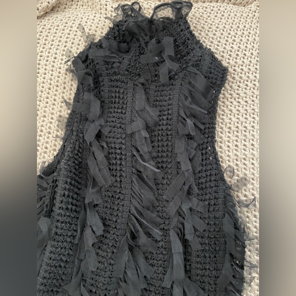 NWOT FASHION NOVA Petite So Dramatic Mesh Mini Dress - Petite Large - Picture 7 of 11